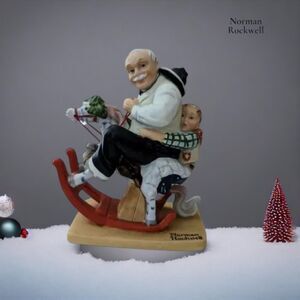 Norman Rockwell "Gramps at the Reins" Figurine